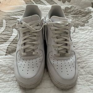 White Nike Air Force Ones